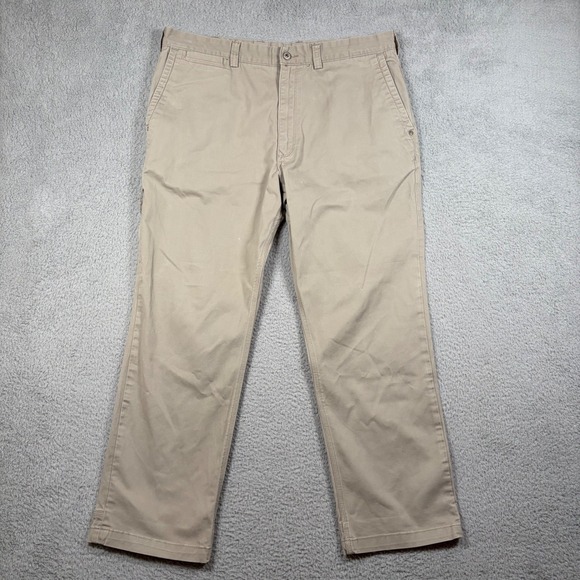 Duluth Trading Co Other - Duluth Trading Co Mens Flex Ballroom Khakis Tan Pants 40x32 Zipper Side Pocket